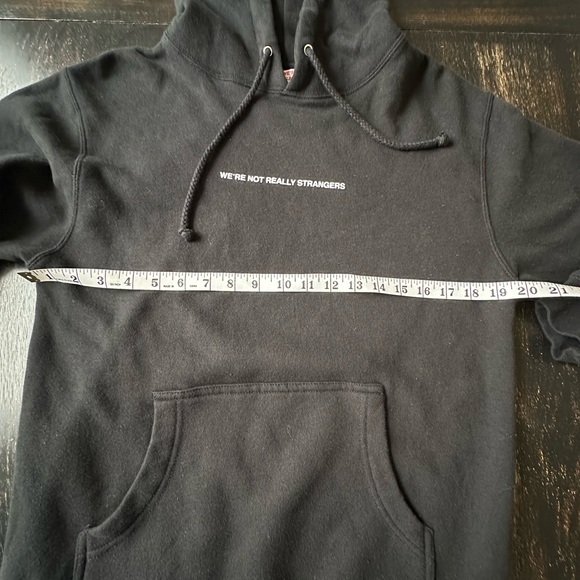"We're Not Really Strangers" hoodie. Brand inside we're all the same..Size Small - Picture 6 of 7